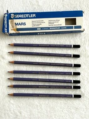 Box of 7 STAEDTLER MARS 108 40 Non-Print Purple Pencils 108 40 Vintage